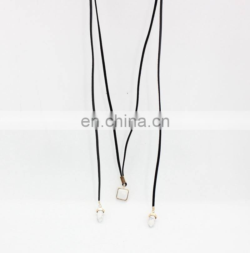 Black Faux Suede Choker Necklace