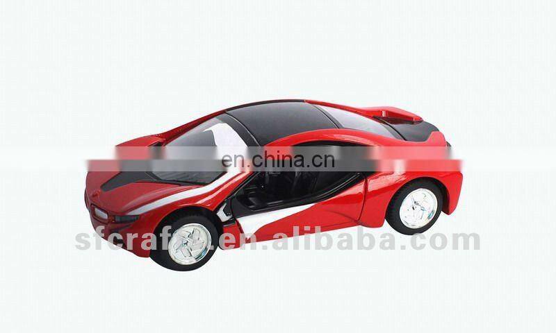 fashion alloy model 1 32 pull back car with light