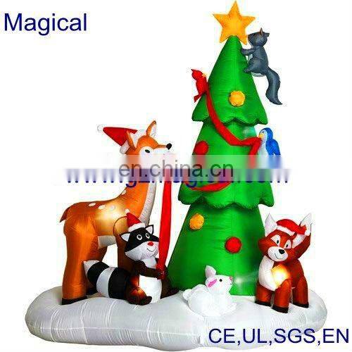 dog model inflatable Christmas ornament for advertising