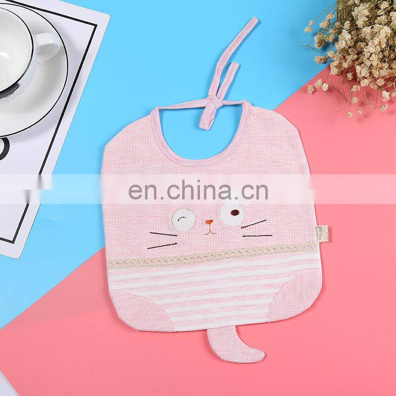Summer fashion cute baby bandana bib soft animal baby drool bib