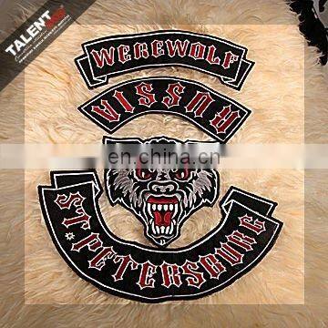 custom fashion woven badge label for garment decoration