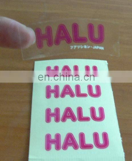 custom adhensive sticker transparent packing printing label