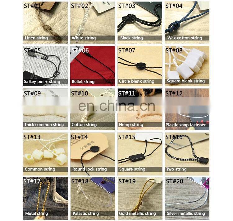 custom die cut clothing label hang tags