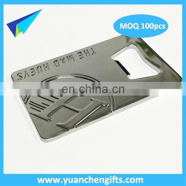 New engraved metal square paper clip with gold color