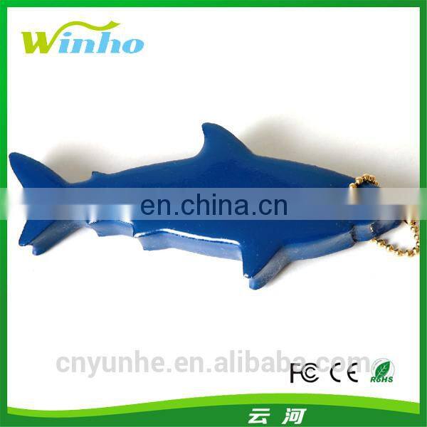 Plastic floating key ring with metal split ring