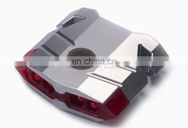 Waterproof Bike Safety Warning Lamp Cycling Rear Plastic Clamp Back Light