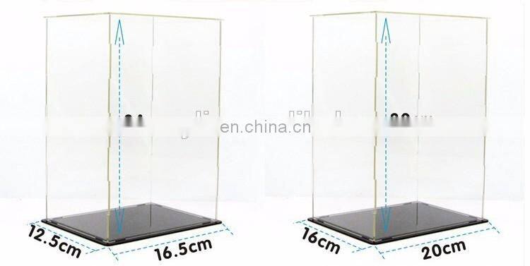 Dismountable acrylic model display box with saving freight
