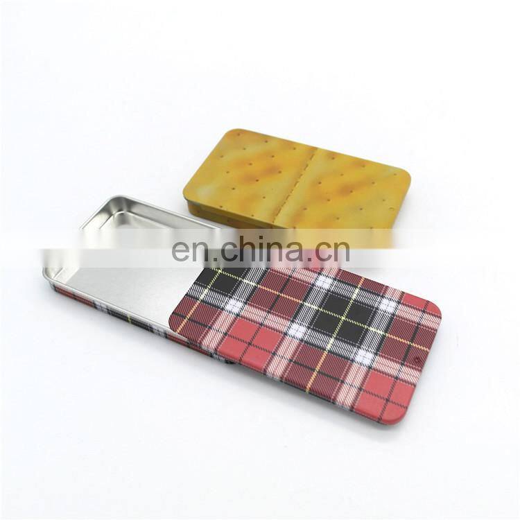 Custom fashion designed metal tin sliding pill case