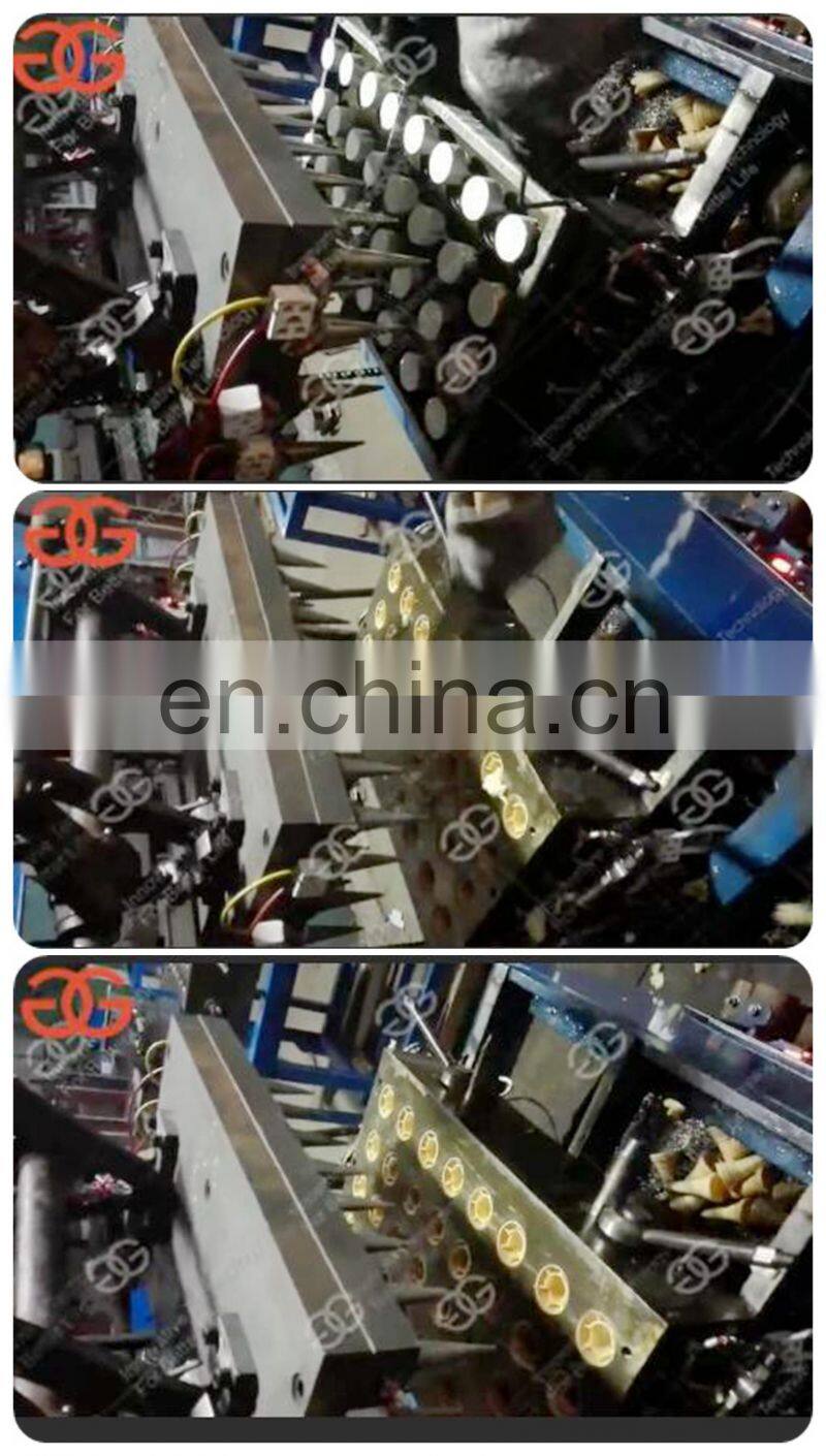 Multifunctional Wafer Snow Pizza Cone Baking Making Ice Cream Forming Snow Cone Moulding Machine