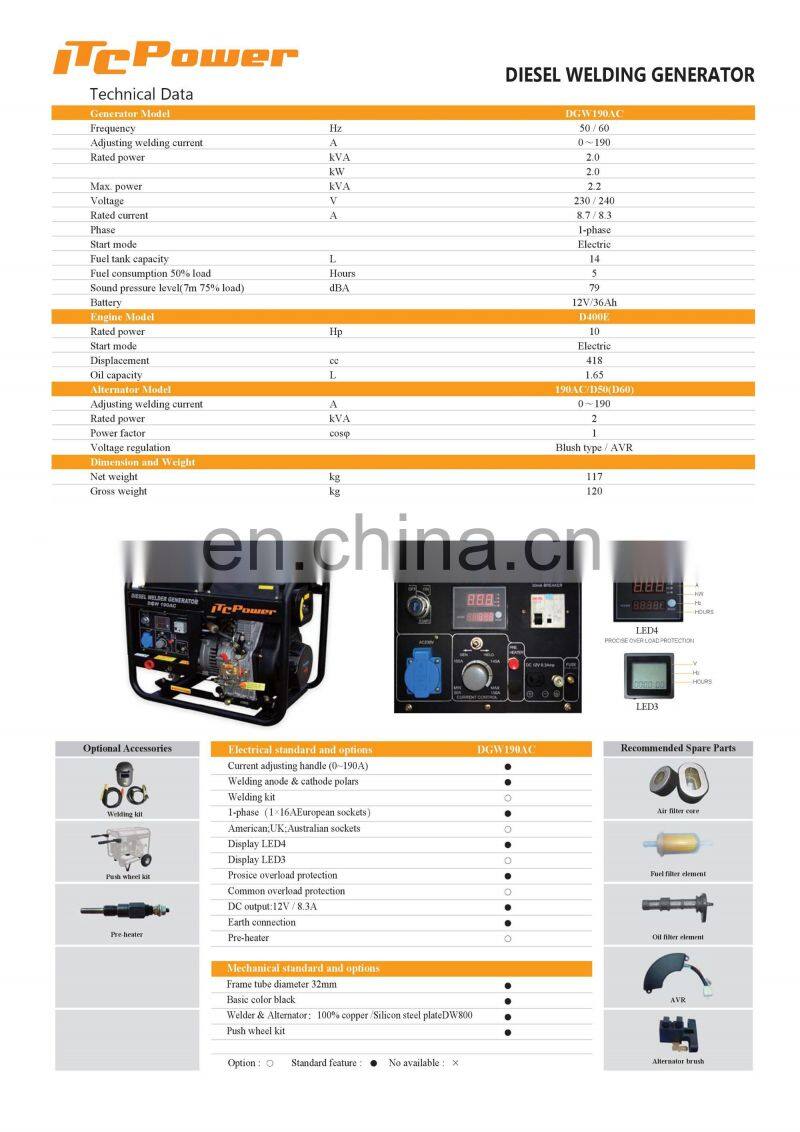 Portable diesel welding electrodes price