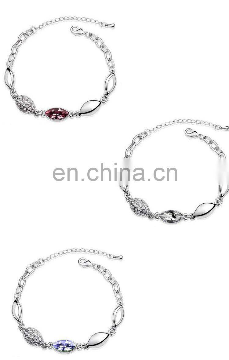 fashion Diamond jewelry set Necklace + bracelet + erring jewelry set Ladies Women crystal 3 piece costume jewelry