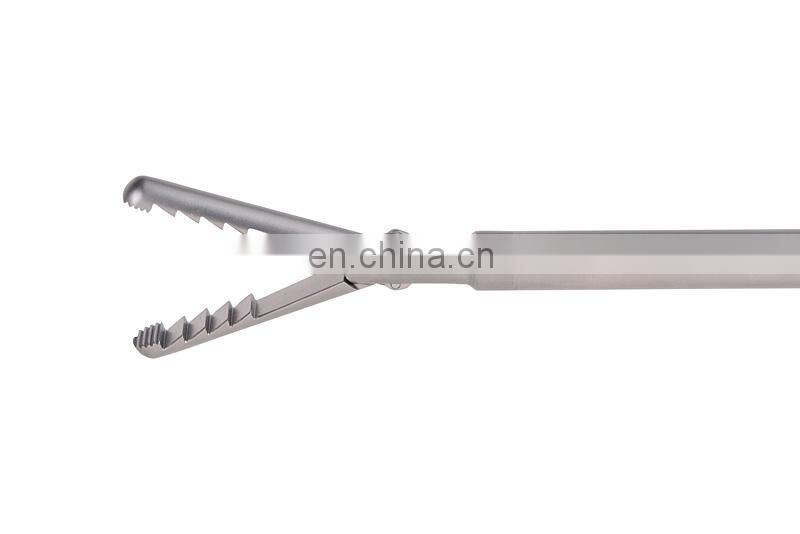 Reusable laparscopic curved needle holder left handle needle holder