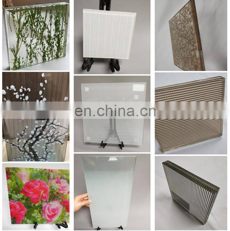 High quality pattern decorative glass walls panels