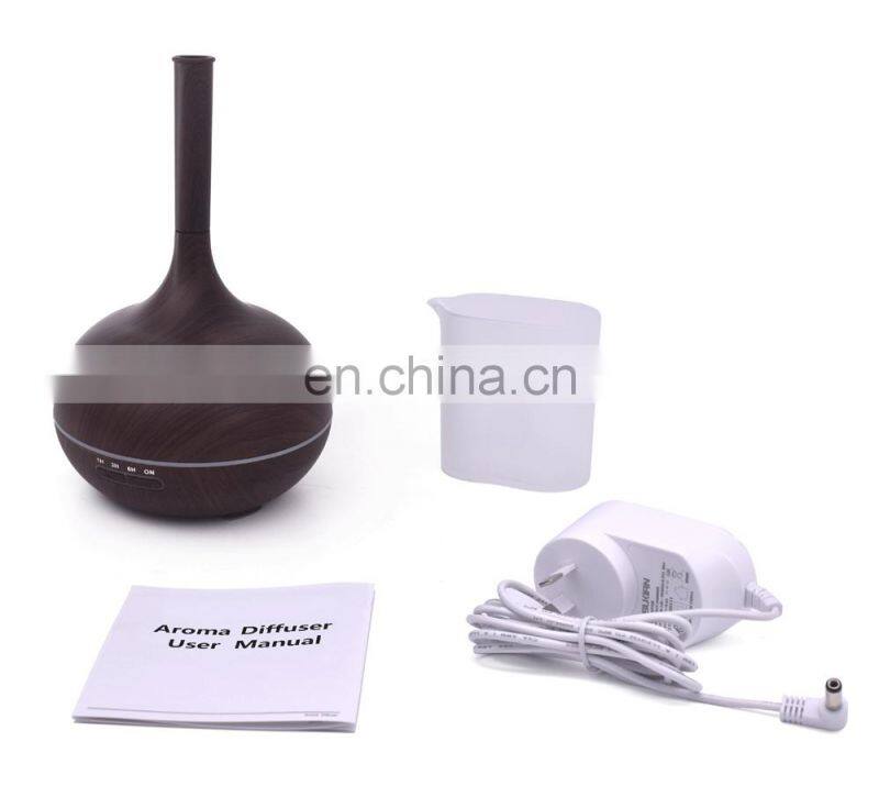 Hot Selling Ultrasonic Aroma Diffuser Wood Grain Essential Oil Diffuser For Office