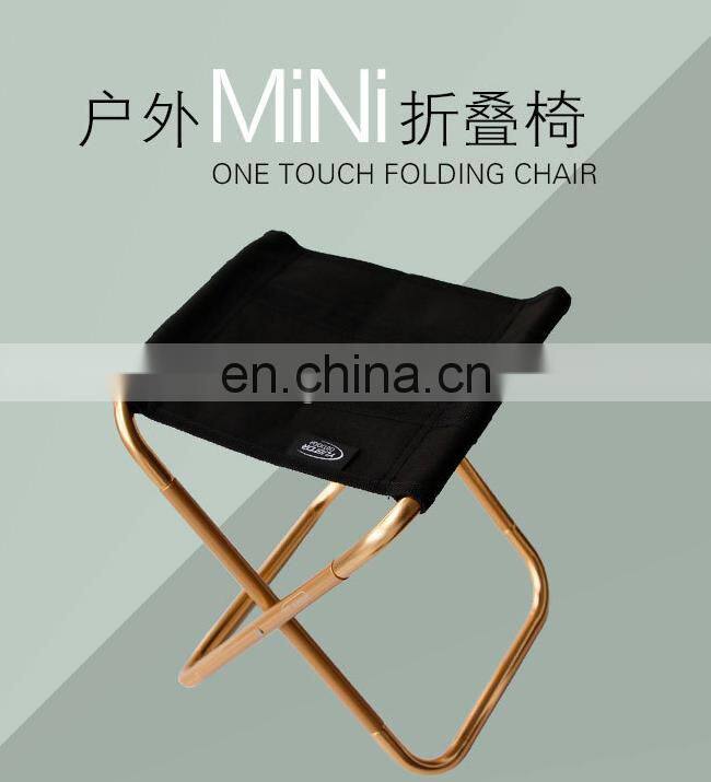 Aluminum alloy lightweight Outdoor foldable mini  portable camping chair