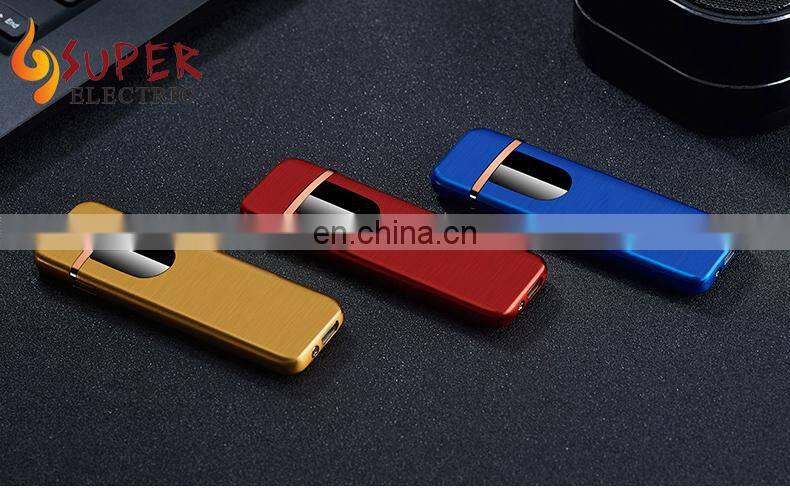 Colorful heating coil touch sensing electronic USB lighter