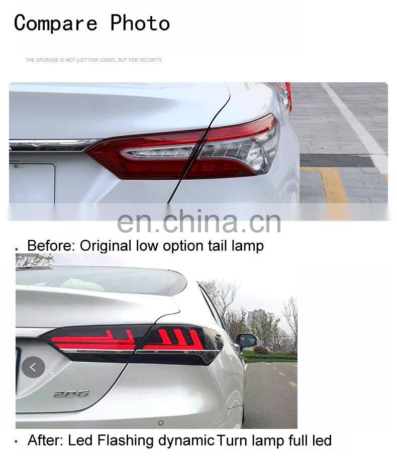 Full led Dynamic Upgrade flashing Tail lamp for Camry 2018-2019