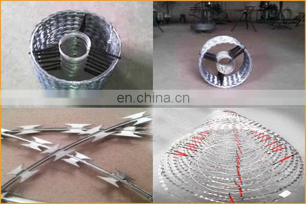 SGS standard high security concertina razor electric fence hot sale