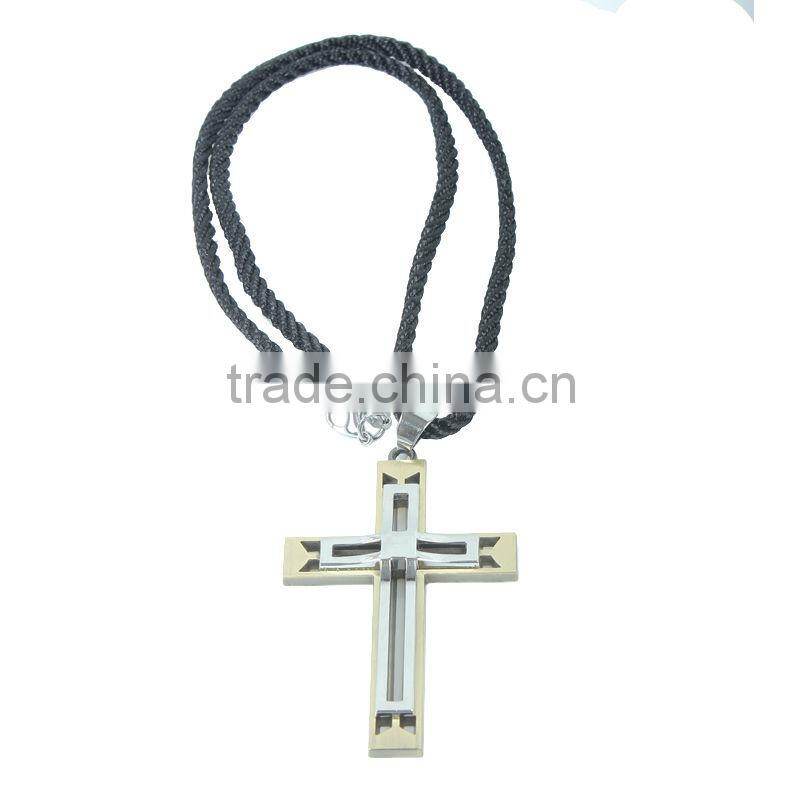 Titanium Stainless Steel Cross Pendant
