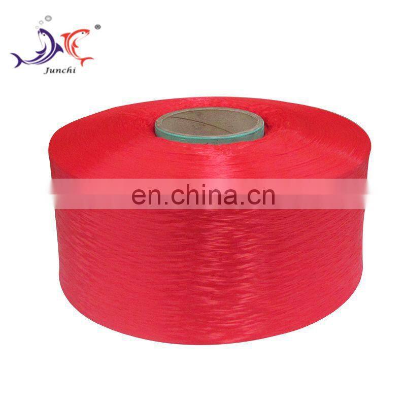 High strength 1000D red polypropylene yarn for mesh bag