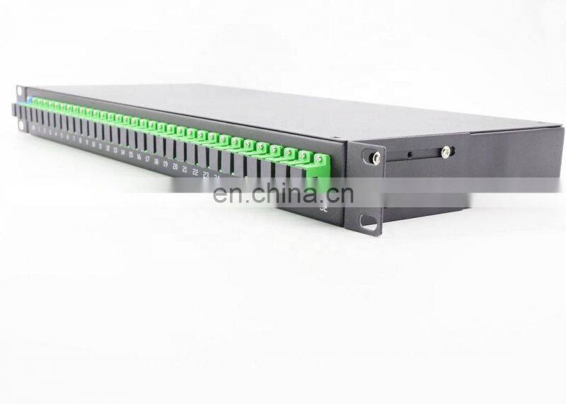 1U 2U Single Mode SC LC UPC APC Fiber Optic PLC Splitter Rack-mount Module 1x8 rack mount plc splitter