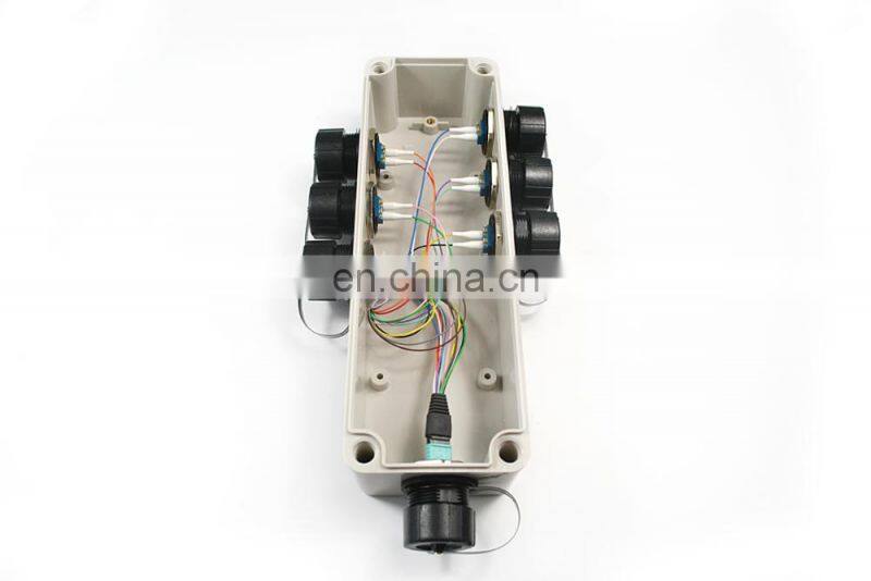 FTTA armored Waterproof Patch cord with Multi Port (MTP/MPO/LC/SC) ODVA Terminal junction box