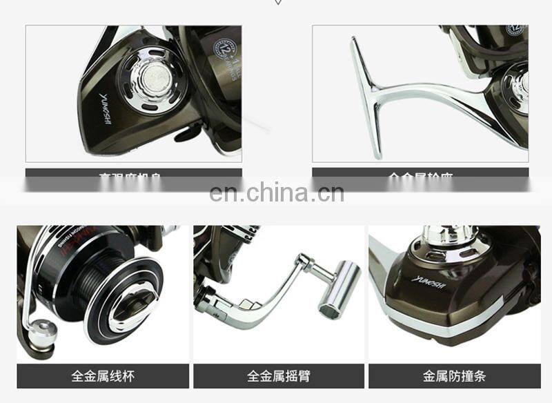 12+1BB New Water Resistant all aluminum Metal Body Sea Boat Spinning Fishing Reel china fishing reel