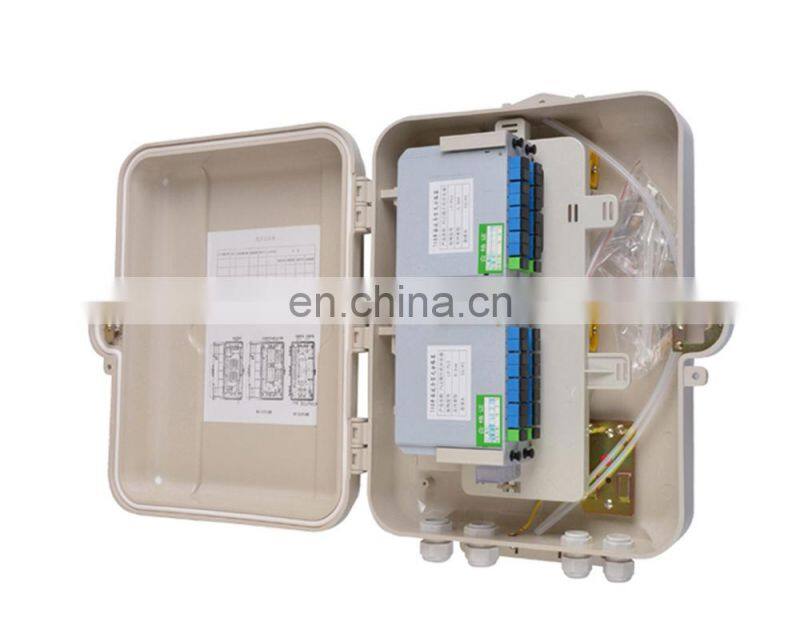 MT-1411 PLC type 16 core box 16 fibers fiber optic nap box fiber optic cable joint box