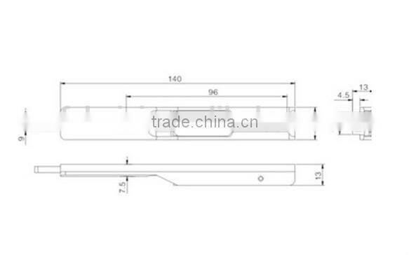 MC001 good quality zinc alloy types of door bolts