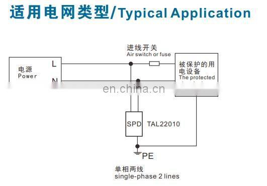 10kA Waterproof LED Street Light Driver Thermal Surge Protector