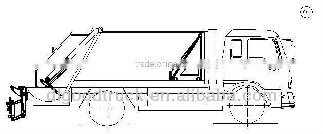 Dongfeng 4x2 Furuika small garbage collection compression truck
