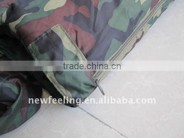 Hood Liner Military Camouflage Sleeping Bag For Field Survival Camping Cold Weather 190 cm / 75"Long