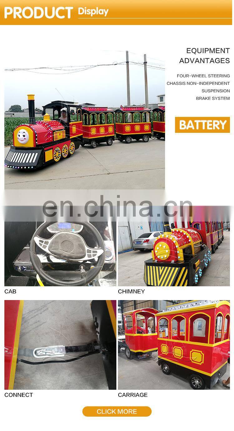 Hot sale thomas trackless train kiddie rides tourist park trackless train for sale