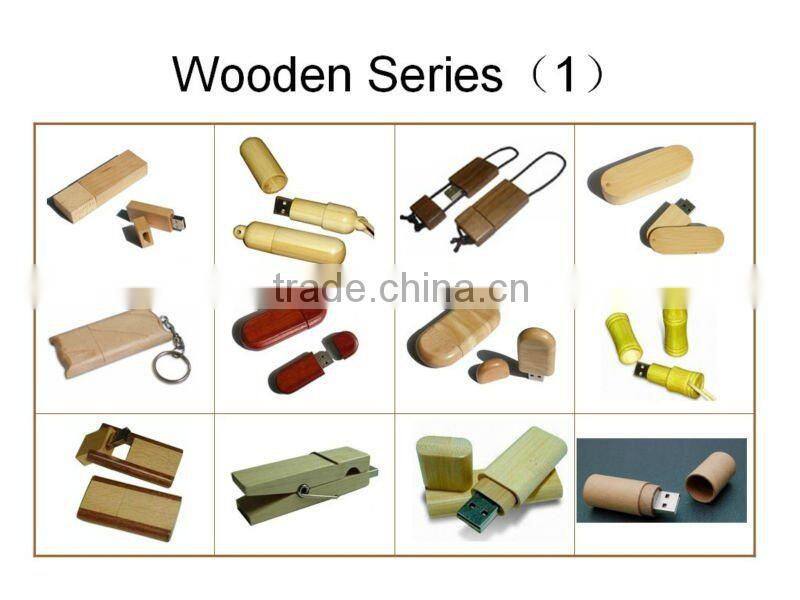 Factory Direct Selling Cheap Price of Swivel Wooden USB Flash