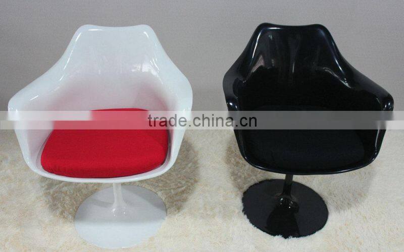 Commercial furniture ABS shell tulip arm chair bar chair