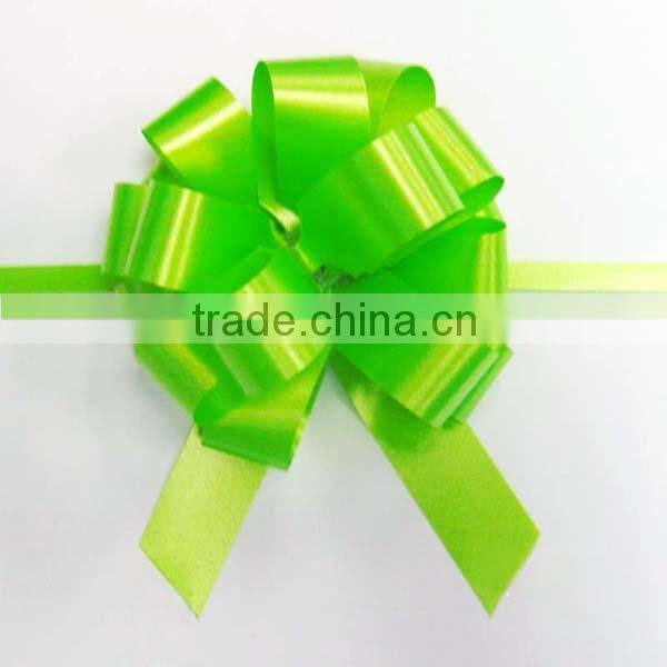 Floral Printed PP Pull Ribbon Bow/Fancy Christmas Gift Wrap Bow/Customized design lolorfull plastic pull bow