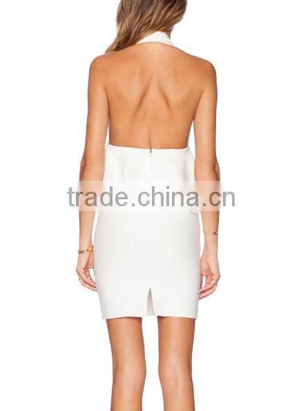 2015 Customized Summer White Plus Size Women Dress