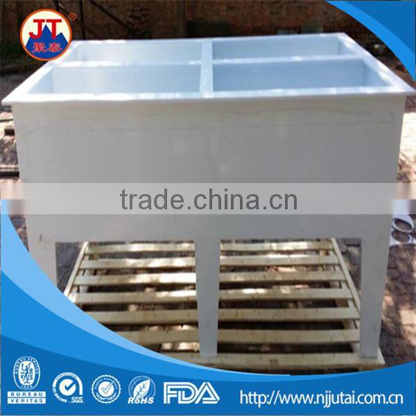 CNC drainage holes ceramic welding white PP tank