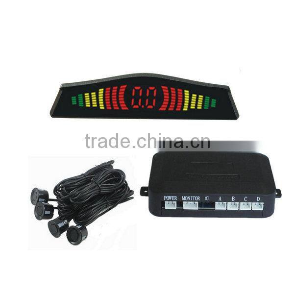 High quality Colorful Car Reverse parking sensor LED parking sensor system with 4 sensors