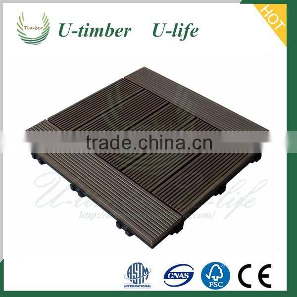 Bargain goods WPC composite diy tiles floor