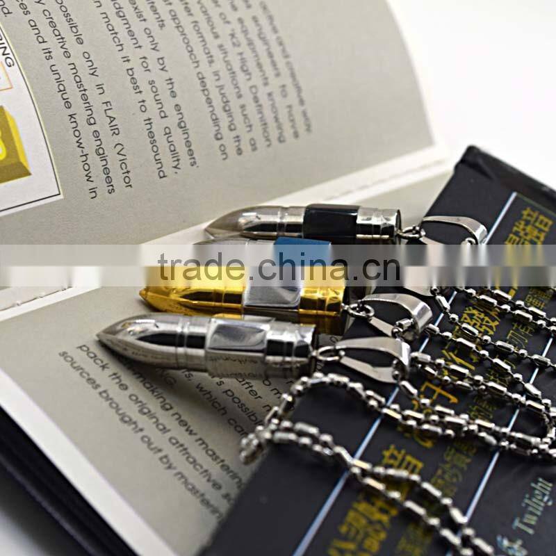 Fashion Jewellery Accessory Pen Head Steel Pendants For Men