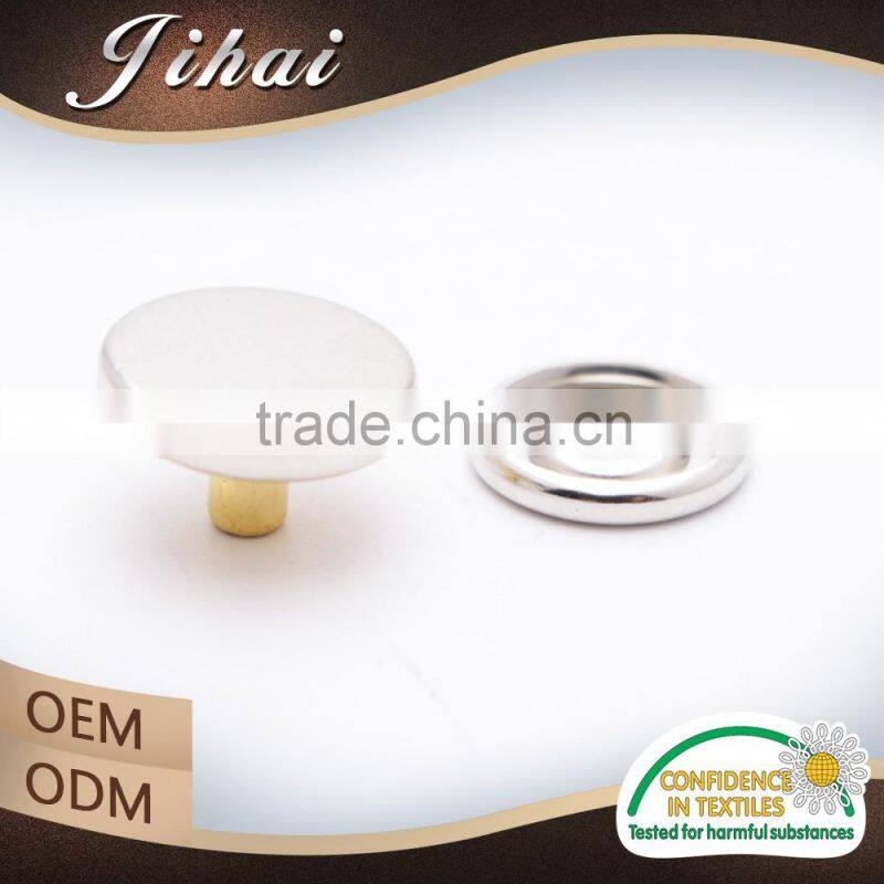 Garment Accessory 10mm Two Parts Snap Cap Rivet Button