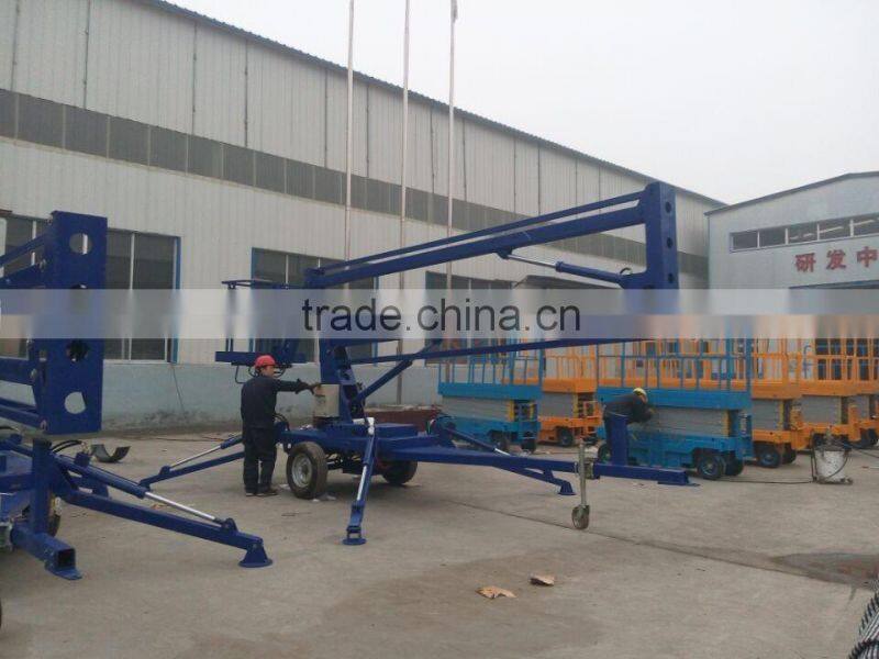 high quality boom lift/self-propelled articulated work platform used in highway