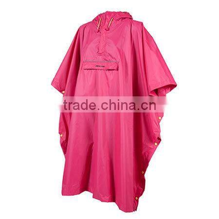 100% Polyester Waterproof Raincoat Poncho With Pounch