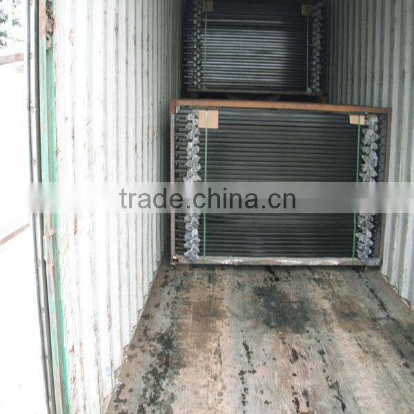 Colored powder coated wrought iron metal fence