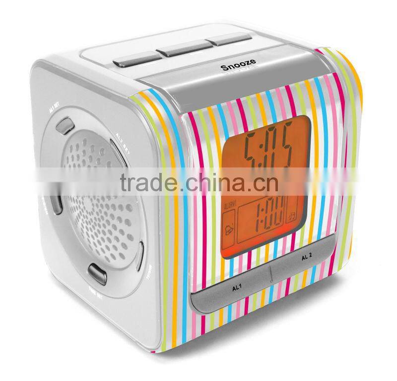 Top Sale Synchronised Projector Alarm Clock Radio