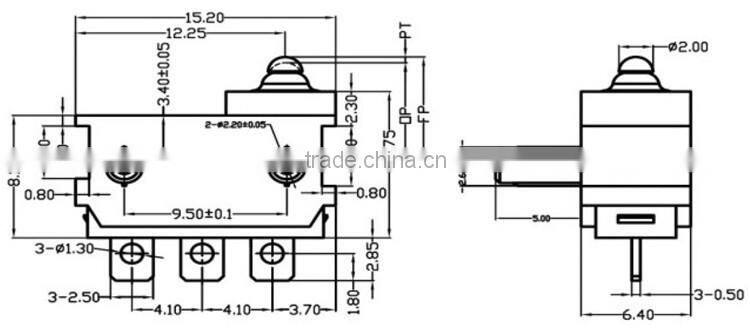 Momentary Snap Micro Switch IP67 waterproof micro switch