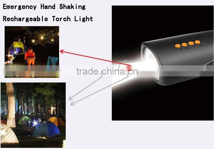 Emergency Hand Shaking Rechargeable Torch Light