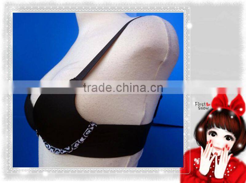 Fashion Laser Cut Bra w/ Leopard Wirecasing