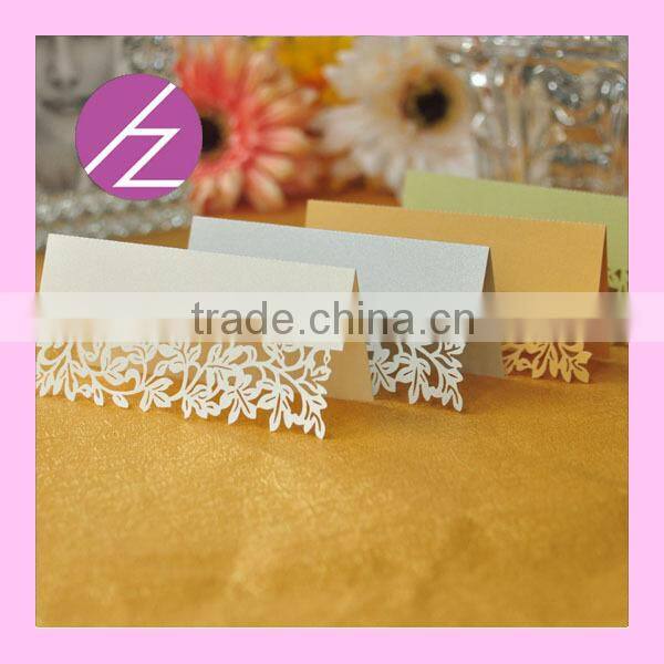 Popular Laser Cut Place Card Holder Table Seat Card for Wedding ZK-52